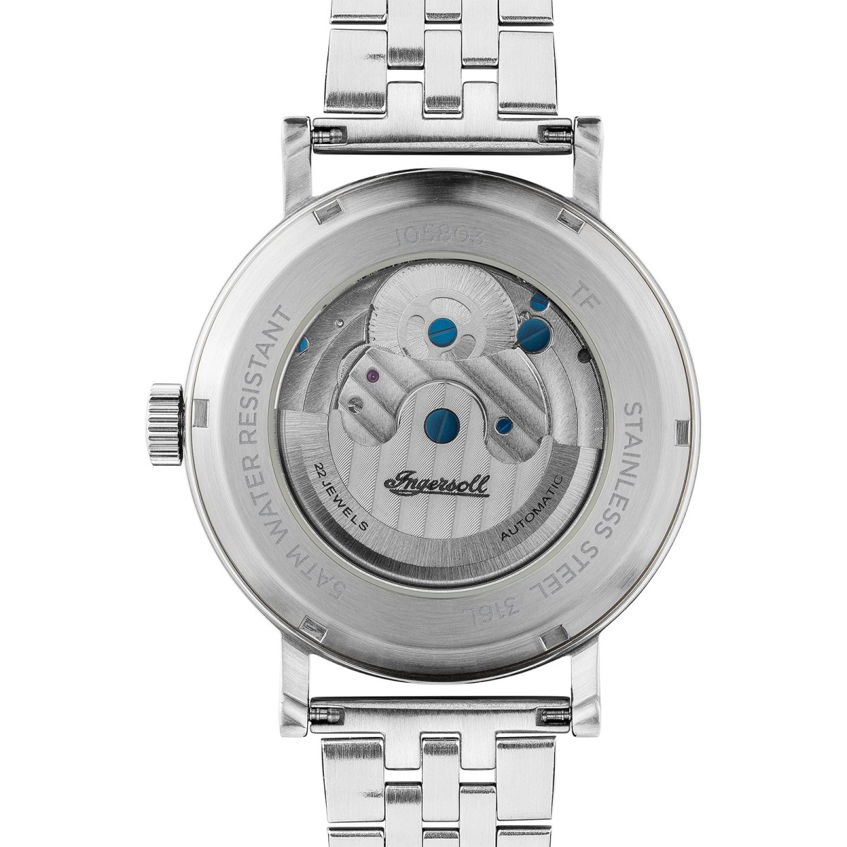 Ingersoll Herrenuhr Edelstahl silber Ingersoll The Charles Armbanduhr UIN05803