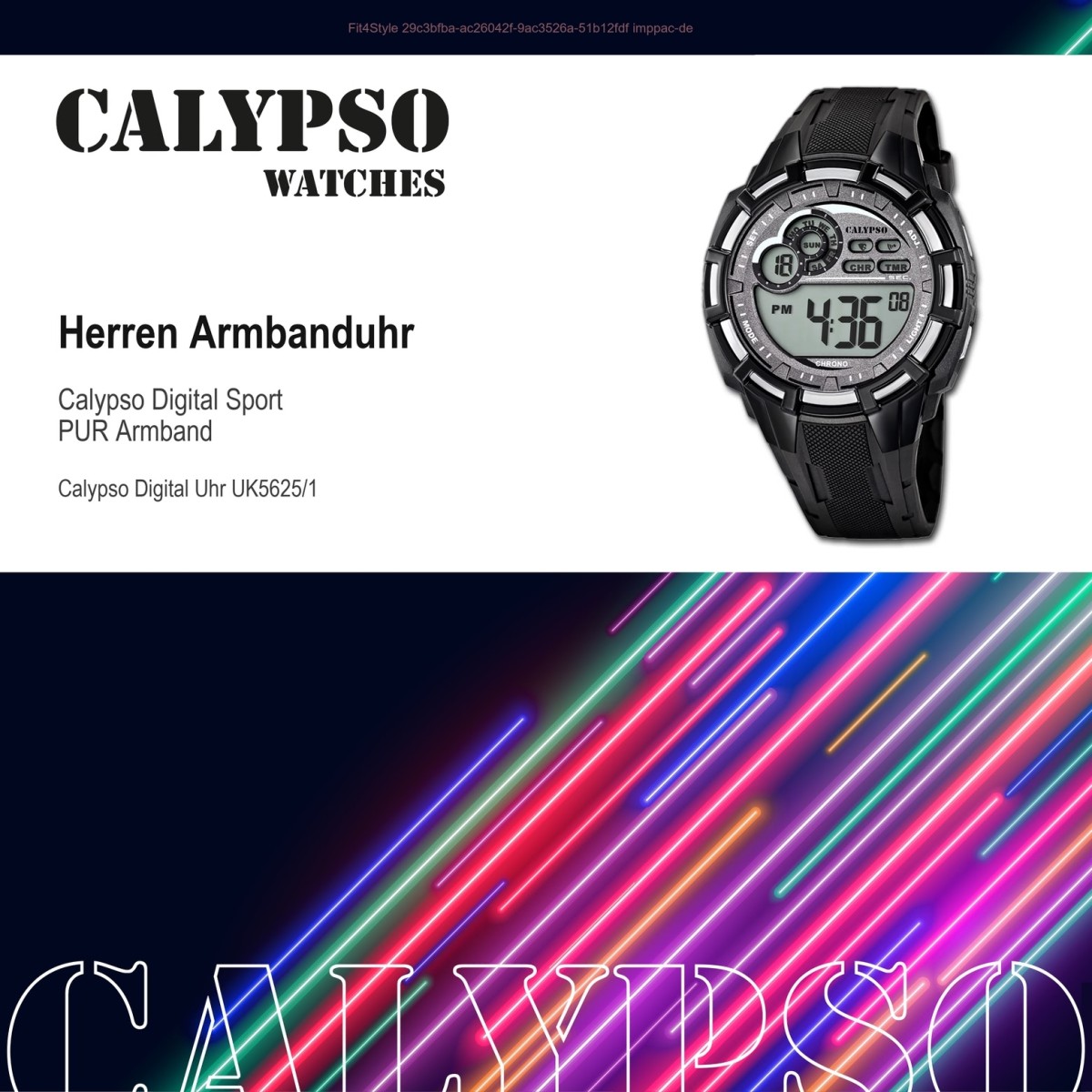 Calypso Herren-Armbanduhr Multifunktion digital Quarz PU UK5625/1