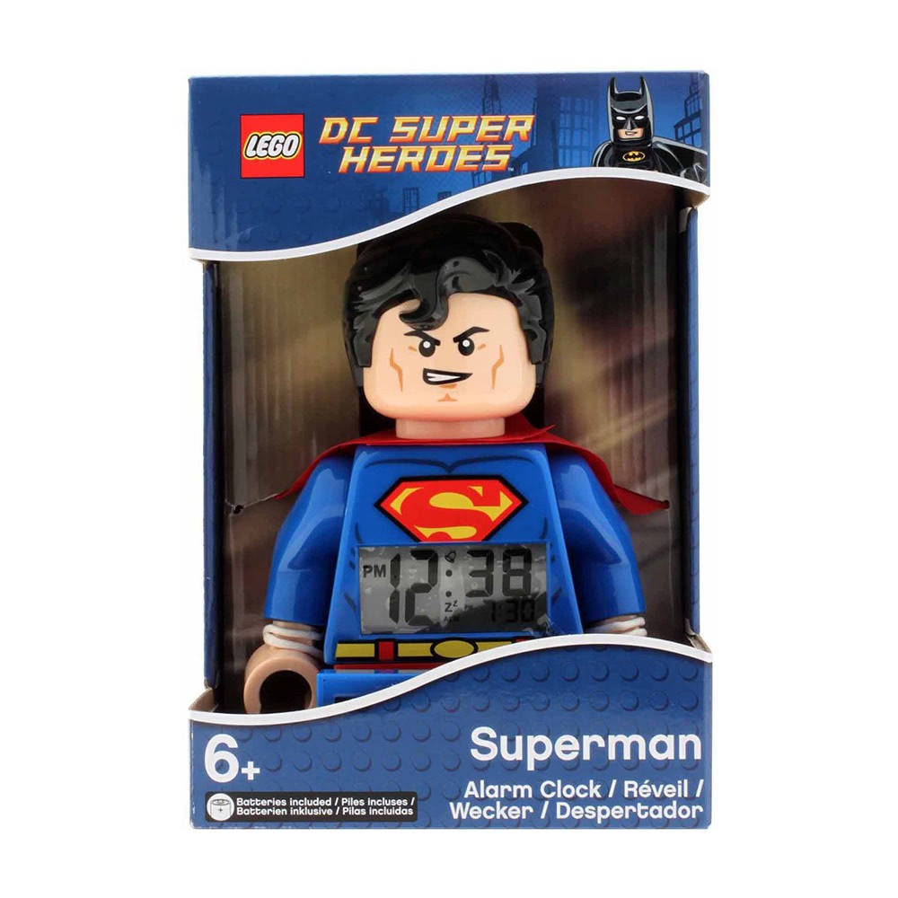 LEGO DC Superheroes Superman Uhr 9005701 Kinder Digital Wecker ULE9005701