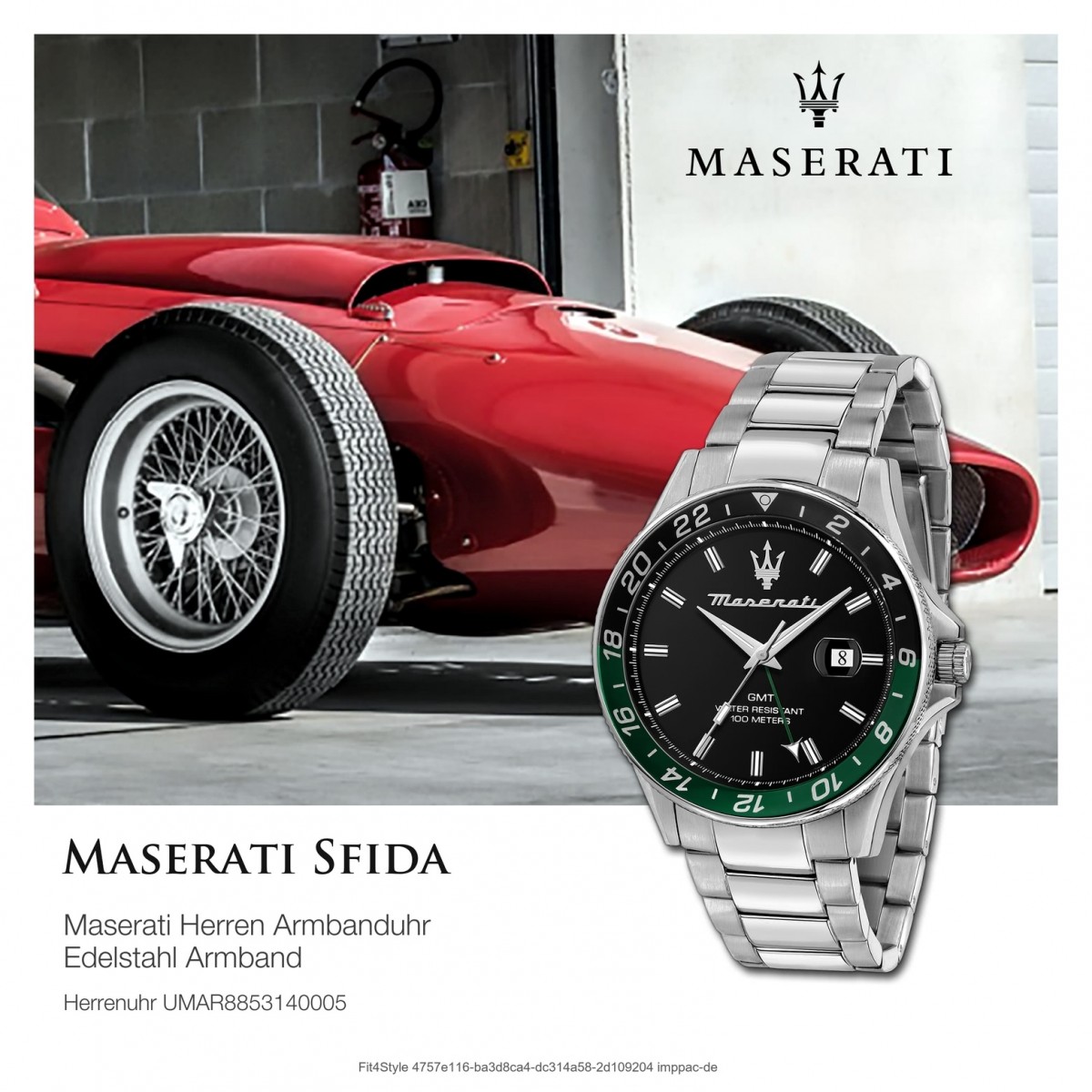 Maserati Herrenuhr SFIDA Multifunktion Edelstahl silber UMAR8853140005