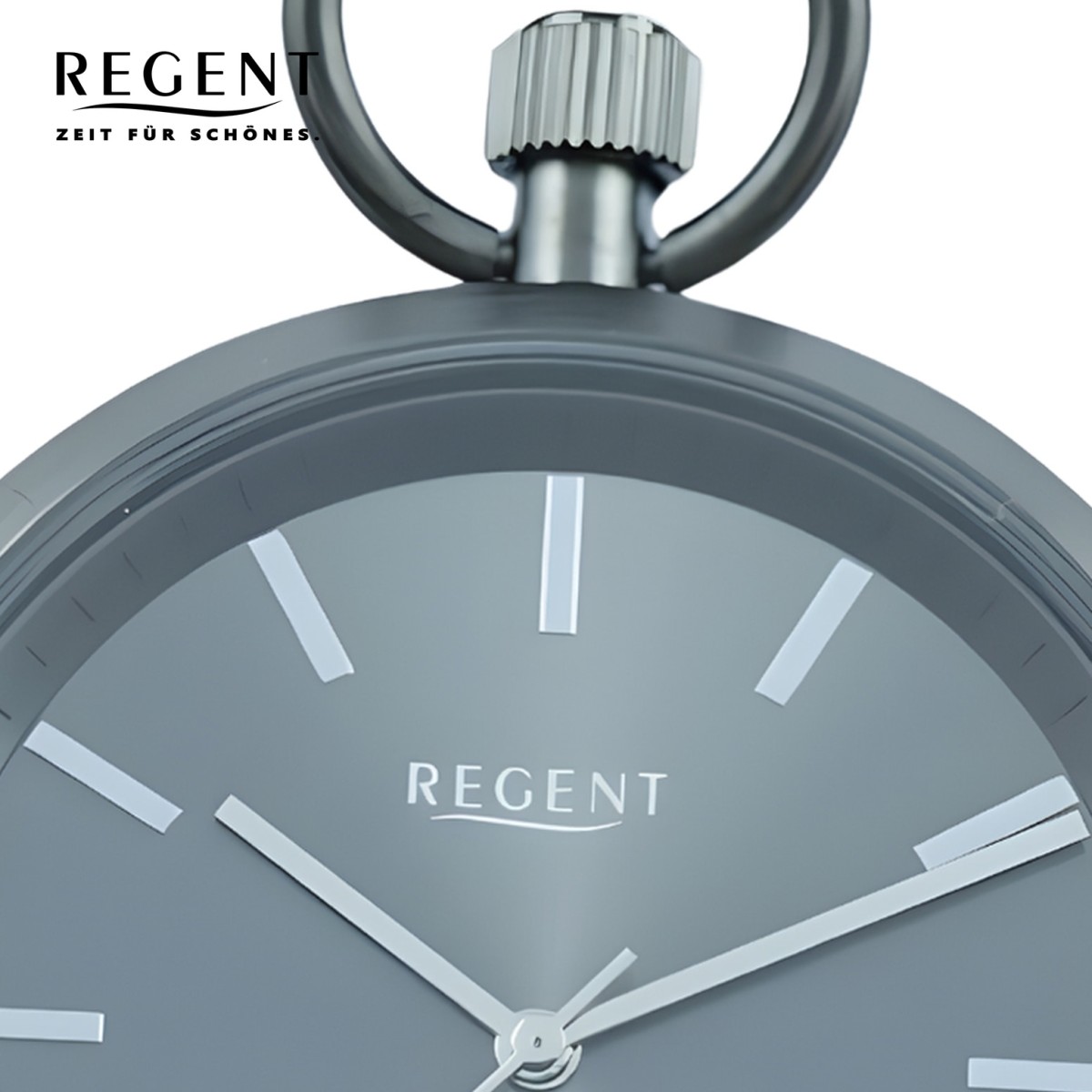 Regent Herren Taschenuhr Analog Gehäuse grau UR1041776