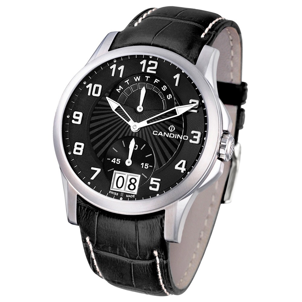 Candino Herren-Armbanduhr After Work analog Quarz Leder UC4387/C