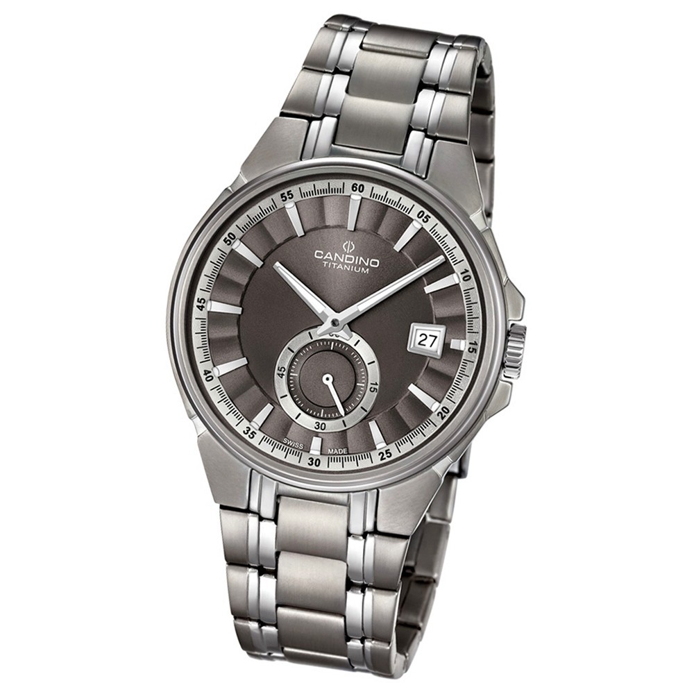 Candino Herren-Armbanduhr Titan silbergrau C4604/1 Quarzuhr Titanium UC4604/1