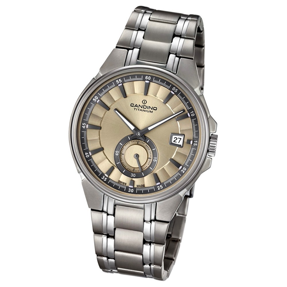 Candino Herren-Armbanduhr Titan silbergrau C4604/2 Quarzuhr Titanium UC4604/2