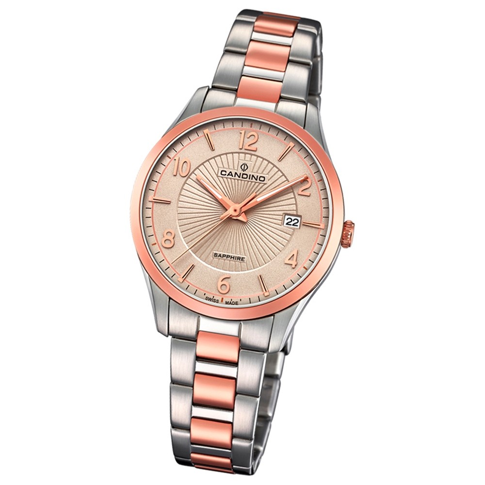 Candino Damen-Uhr Edelstahl silber roségold C4610/2 Quarz Klassisch UC4610/2