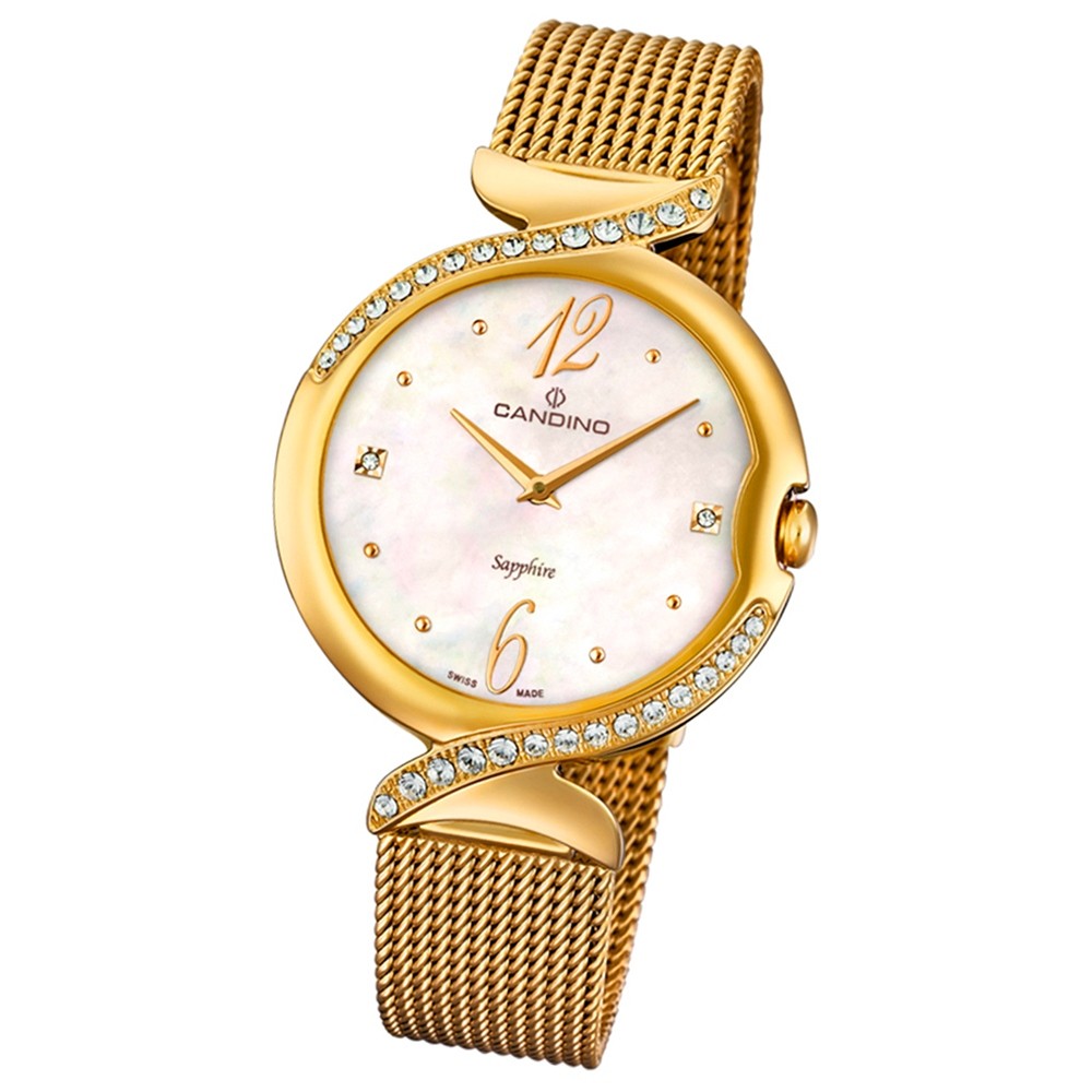 Candino Damen-Armbanduhr Edelstahl gold C4612/1 Quarz Elegance Flair UC4612/1