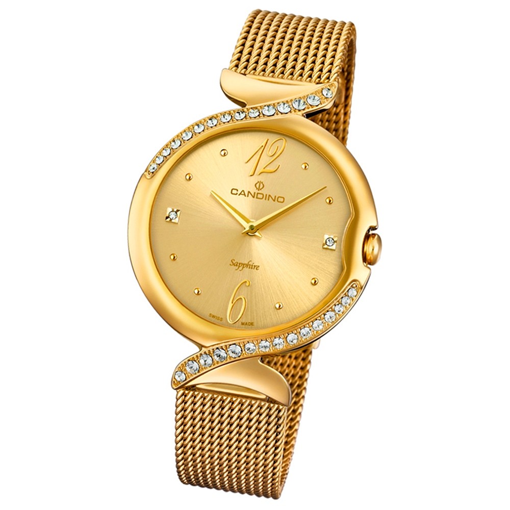 Candino Damen-Armbanduhr Edelstahl gold C4612/2 Quarz Elegance Flair UC4612/2