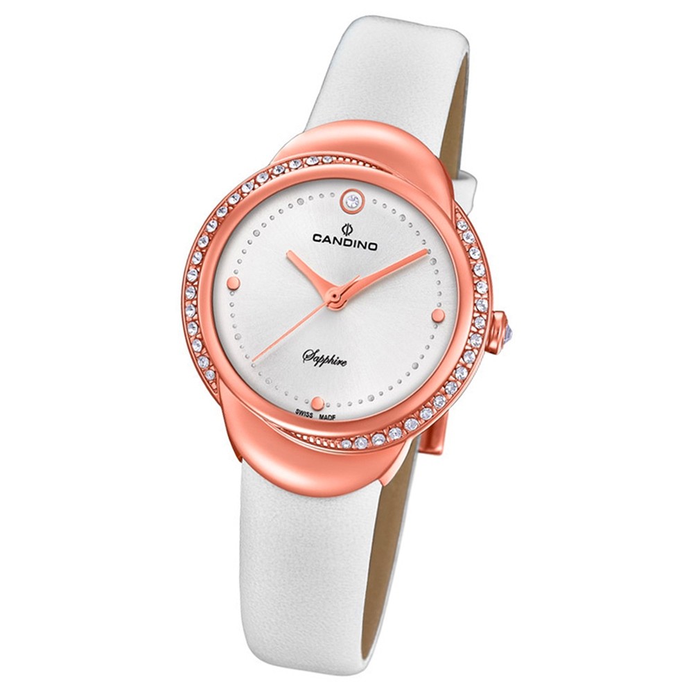 Candino Damen-Armbanduhr Leder weiß C4625/1 Quarz Elegance Delight UC4625/1