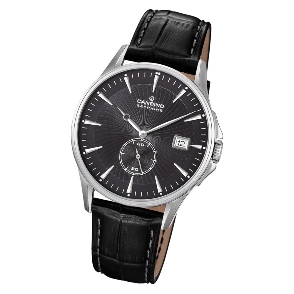 Candino Herren Armbanduhr Classic Timeless C4636/4 Quarz Leder schwarz UC4636/4