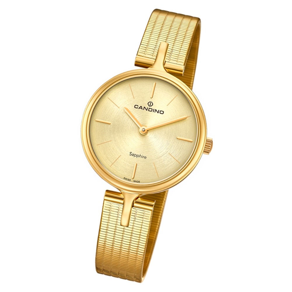 Candino Damen Armbanduhr Lady Elegance C4644/1 Quarz Edelstahl gold UC4644/1