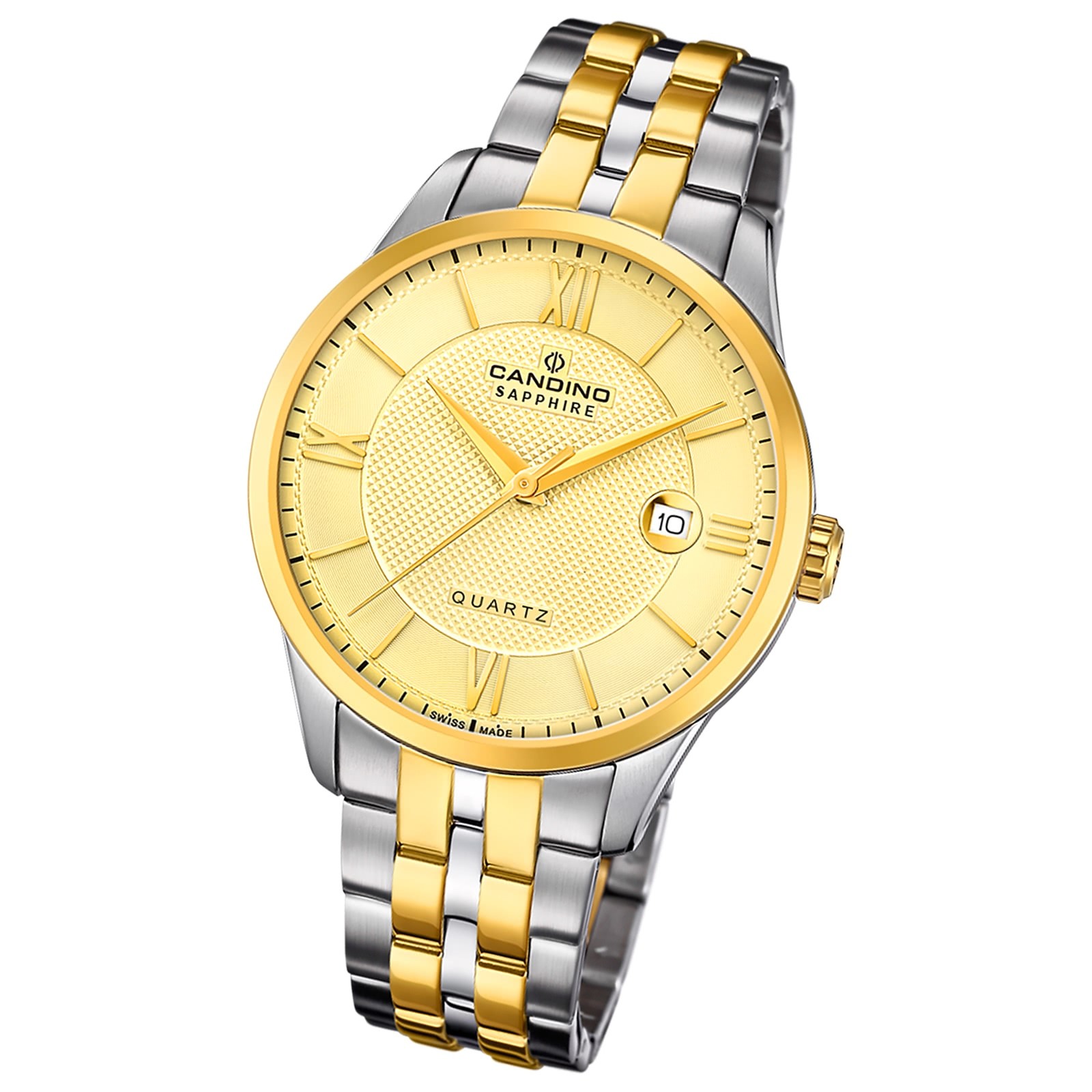 Candino Herrenuhr Edelstahl silber gold Candino Classic Armbanduhr UC4706/A