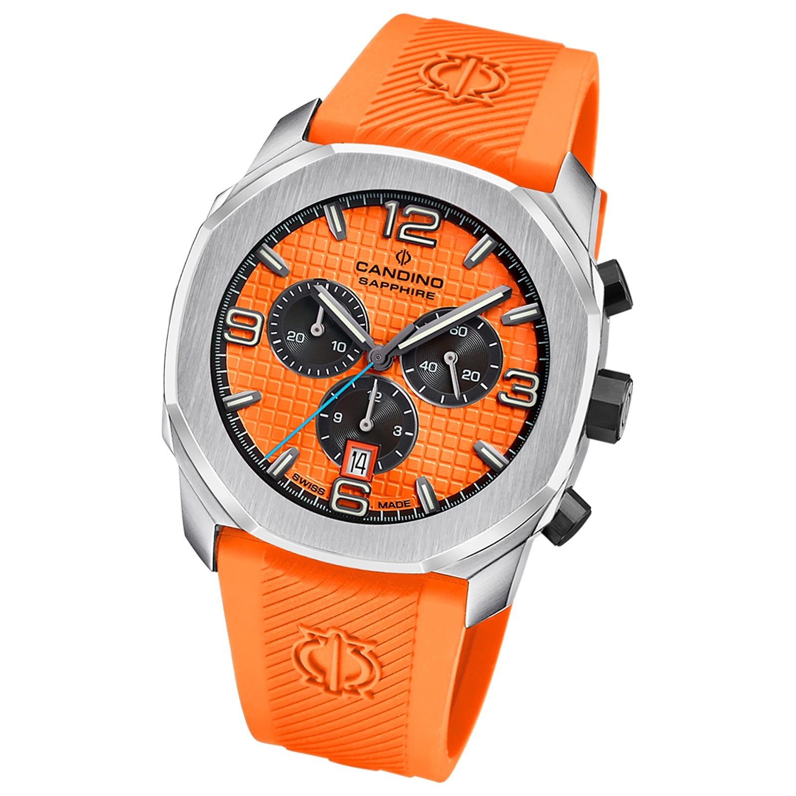 Candino Herrenuhr Kautschuk orange Candino Sport Armbanduhr UC4774/2