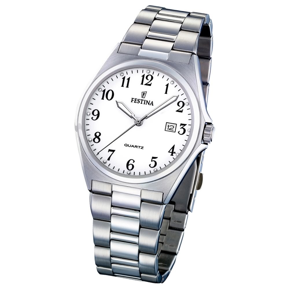 FESTINA Herren-Armbanduhr analog Quarz Edelstahl Klassik Uhr UF16374/1