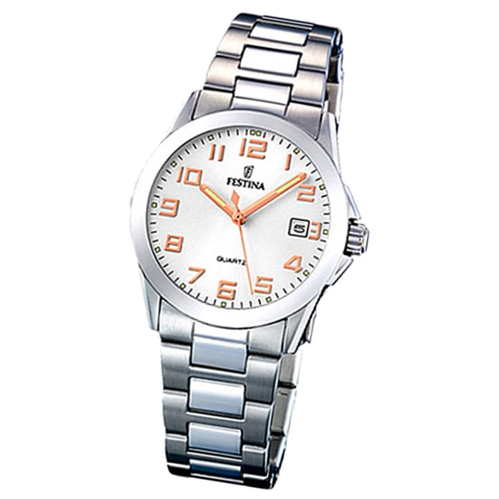 FESTINA Damen-Armbanduhr analog Quarz Edelstahl Klassik Uhr UF16377/3