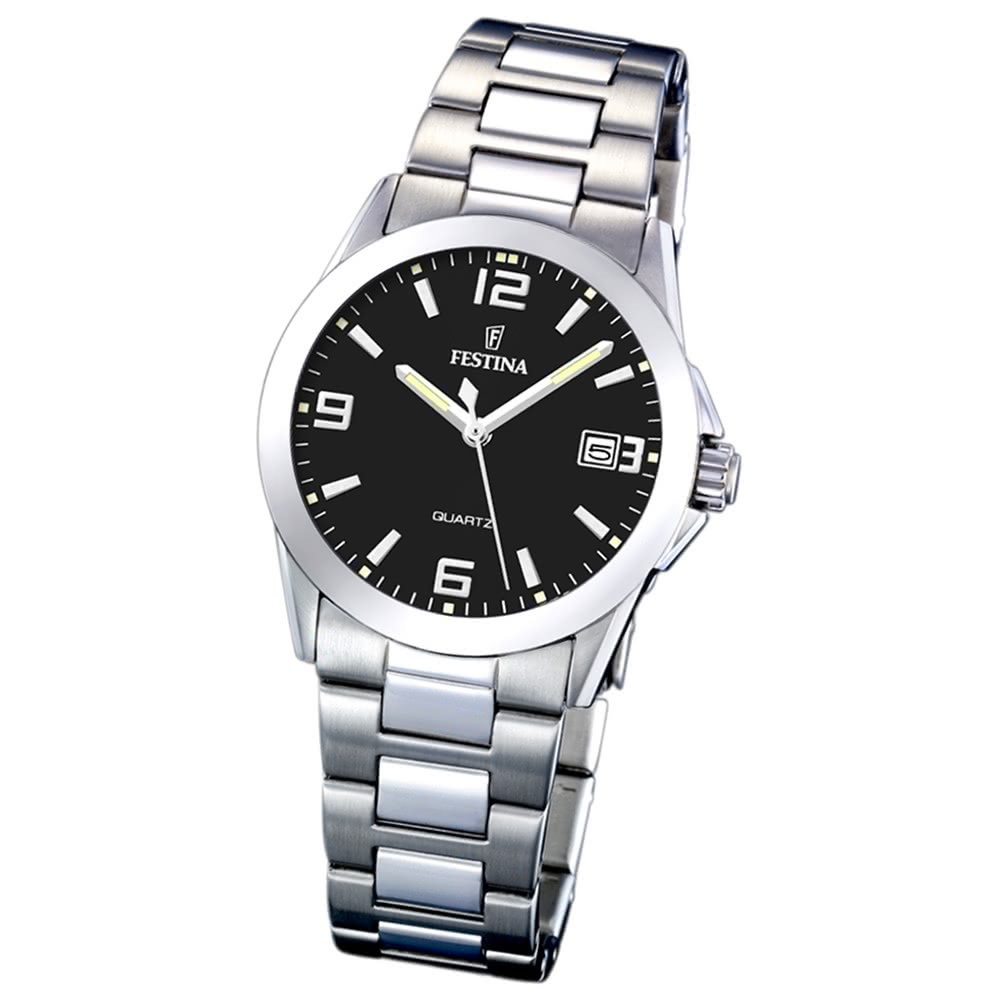 FESTINA Damen-Armbanduhr analog Quarz Edelstahl Klassik Uhr UF16377/4