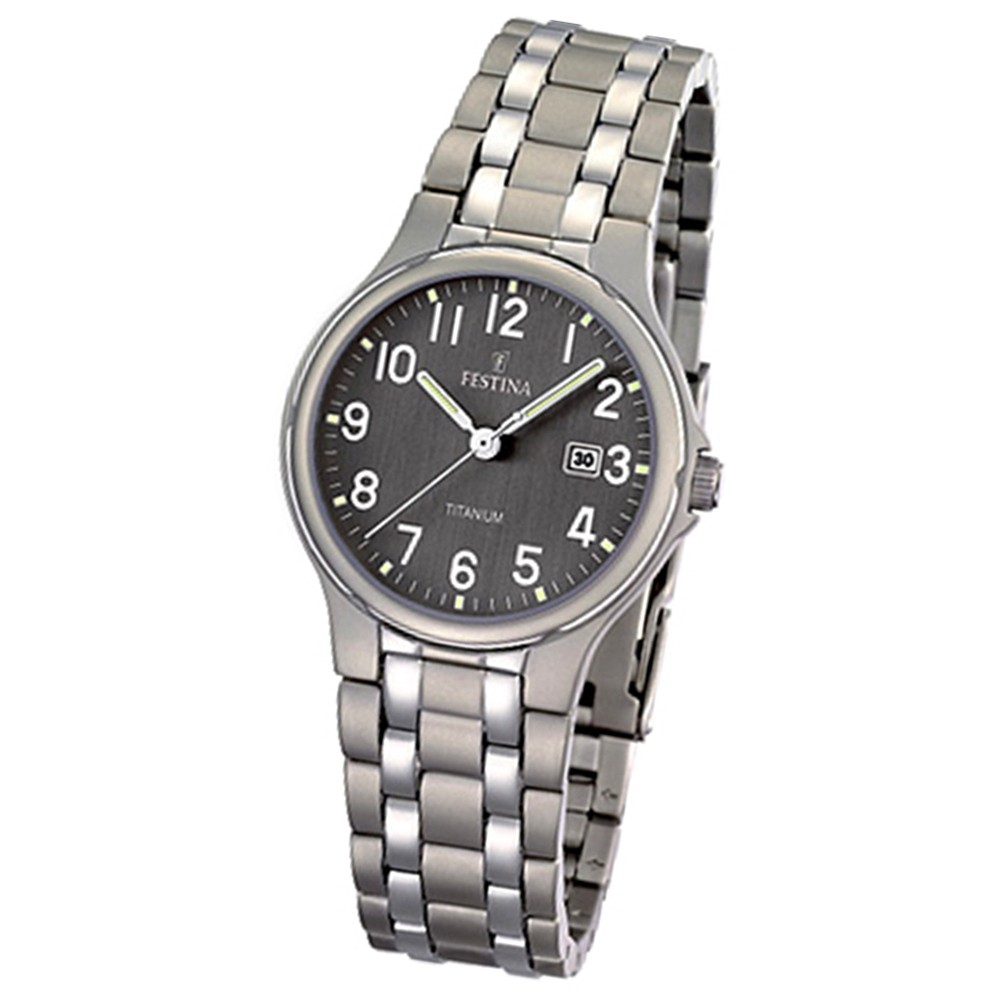 FESTINA Damen-Armbanduhr analog Quarz Titan Klassik Uhr UF16461/2