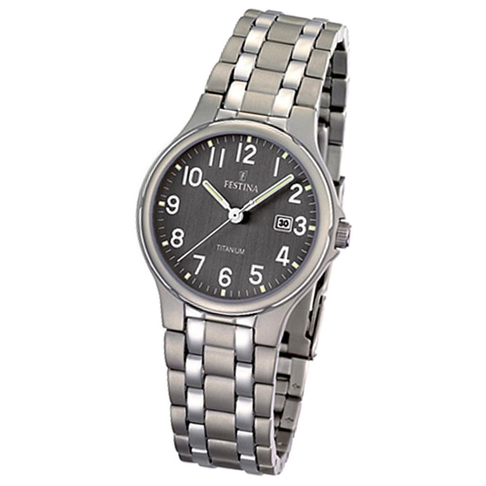 FESTINA Damen-Armbanduhr analog Quarz Titan Klassik Uhr UF16461/2