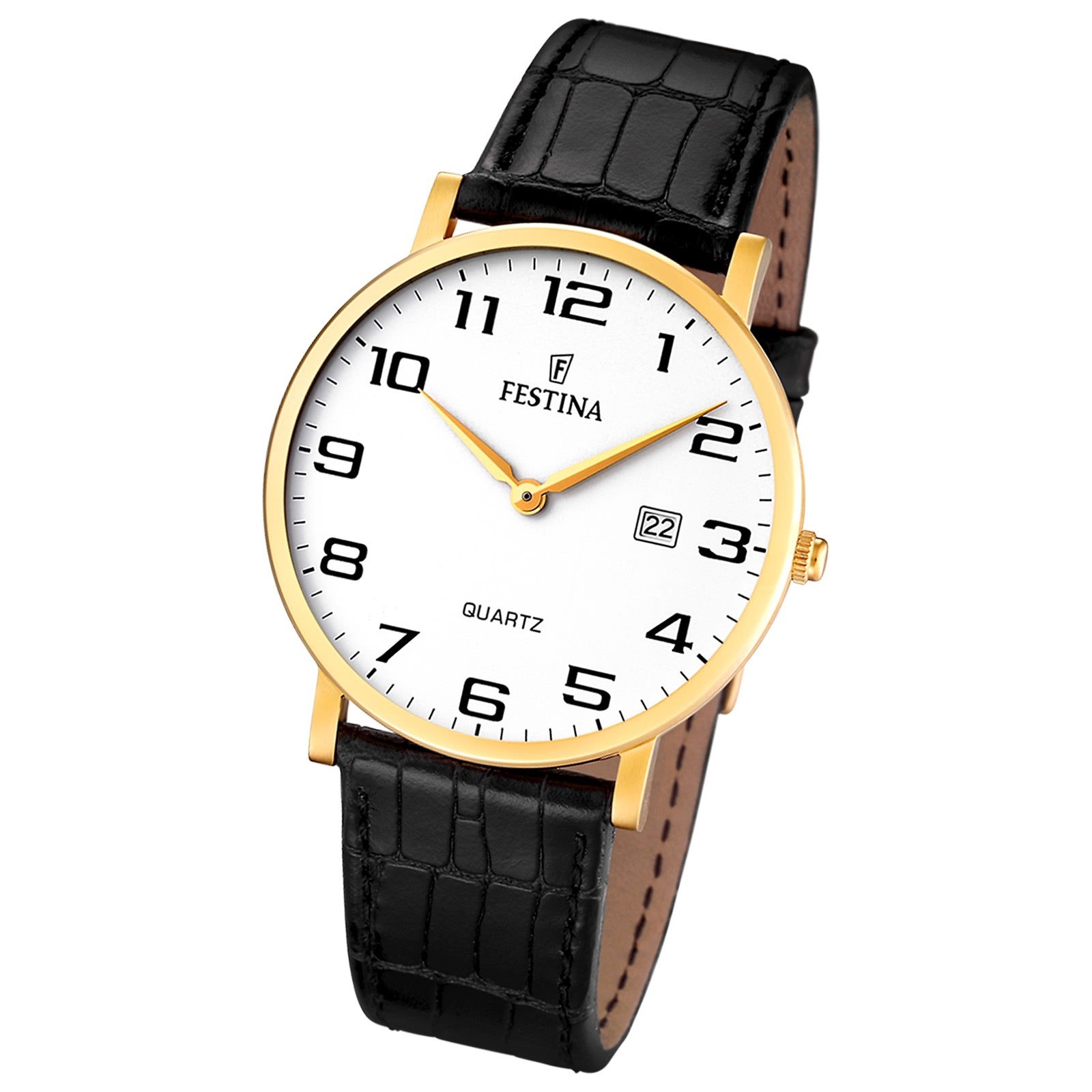 FESTINA Herren-Armbanduhr analog Quarz Leder Klassik Uhr UF16478/1