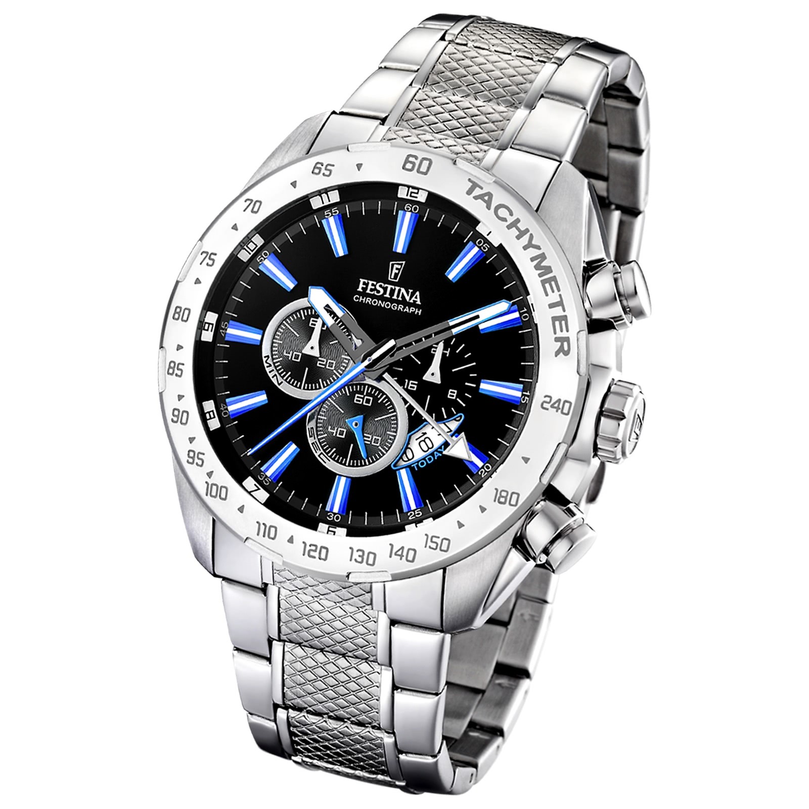 FESTINA Herrenuhr Sport Uhren schwarz-blau Chronograph UF16488/3