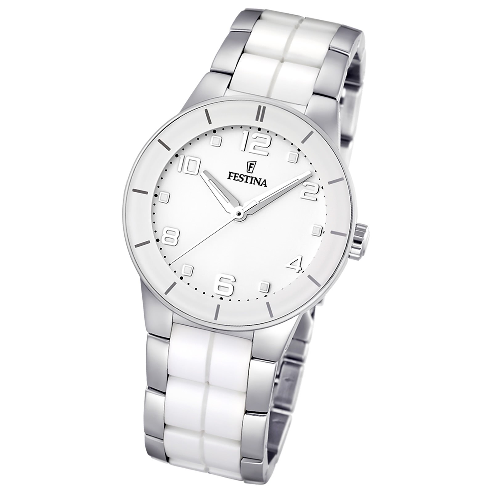 FESTINA Damenuhr weiß Ceramic Uhren Trend Kollektion UF16531/1