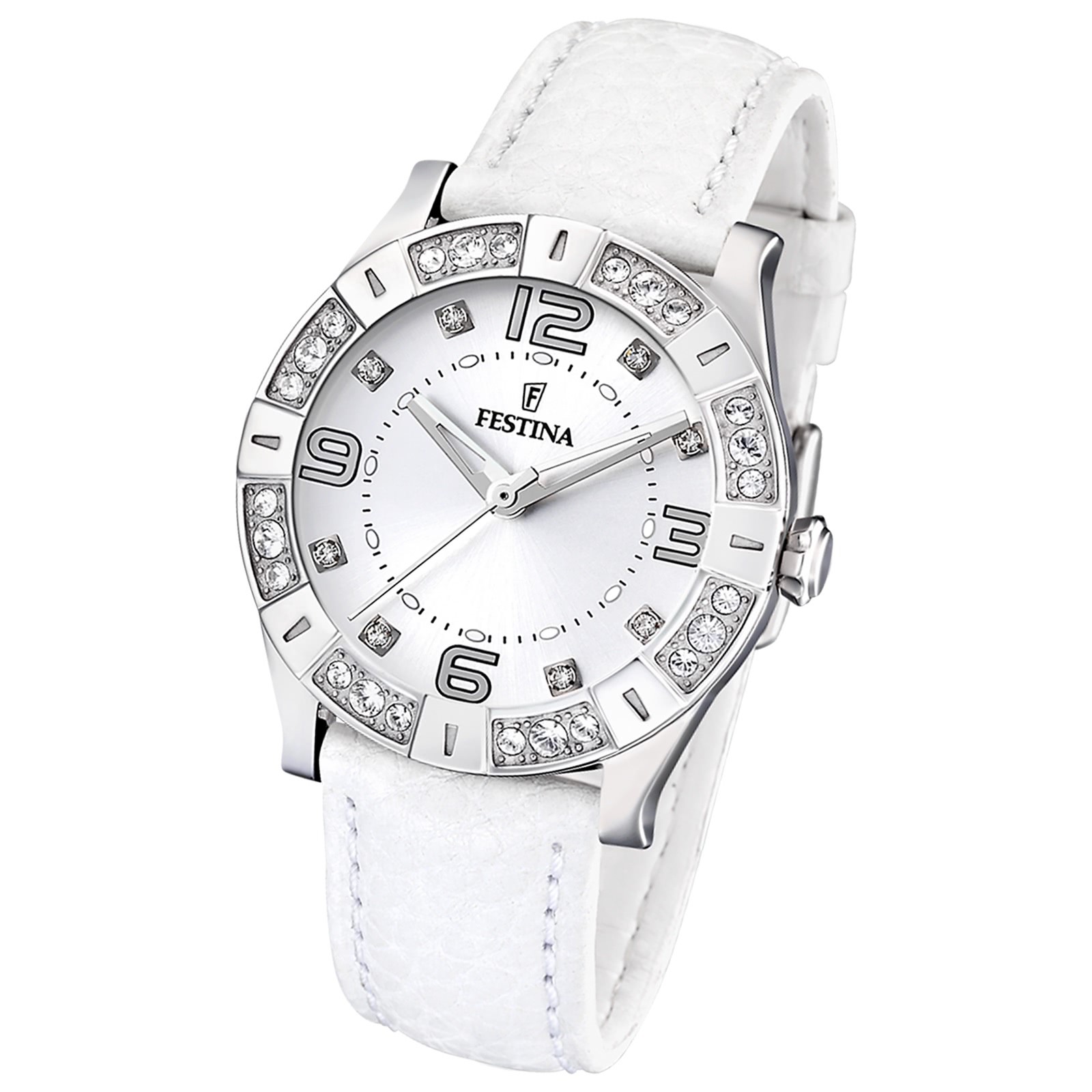 FESTINA Damenuhr Trend weiß Quarzuhr Lady Uhr UF16537/1