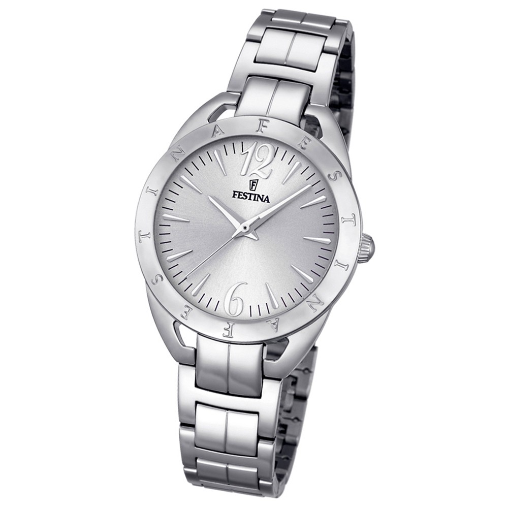 Festina Damen-Armbanduhr Mademoiselle analog Quarz Edelstahl silber UF16932/1