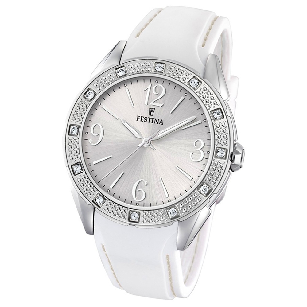 FESTINA Damen-Armbanduhr Ladies Classic F20243/1 Quarz PU weiß UF20243/1