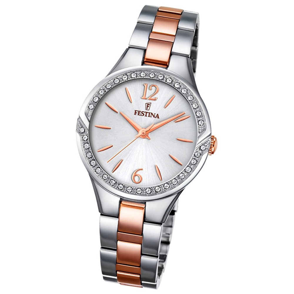 FESTINA Damen-Armbanduhr Mademoiselle F20247/1 Quarz Edelstahl silber UF20247/1