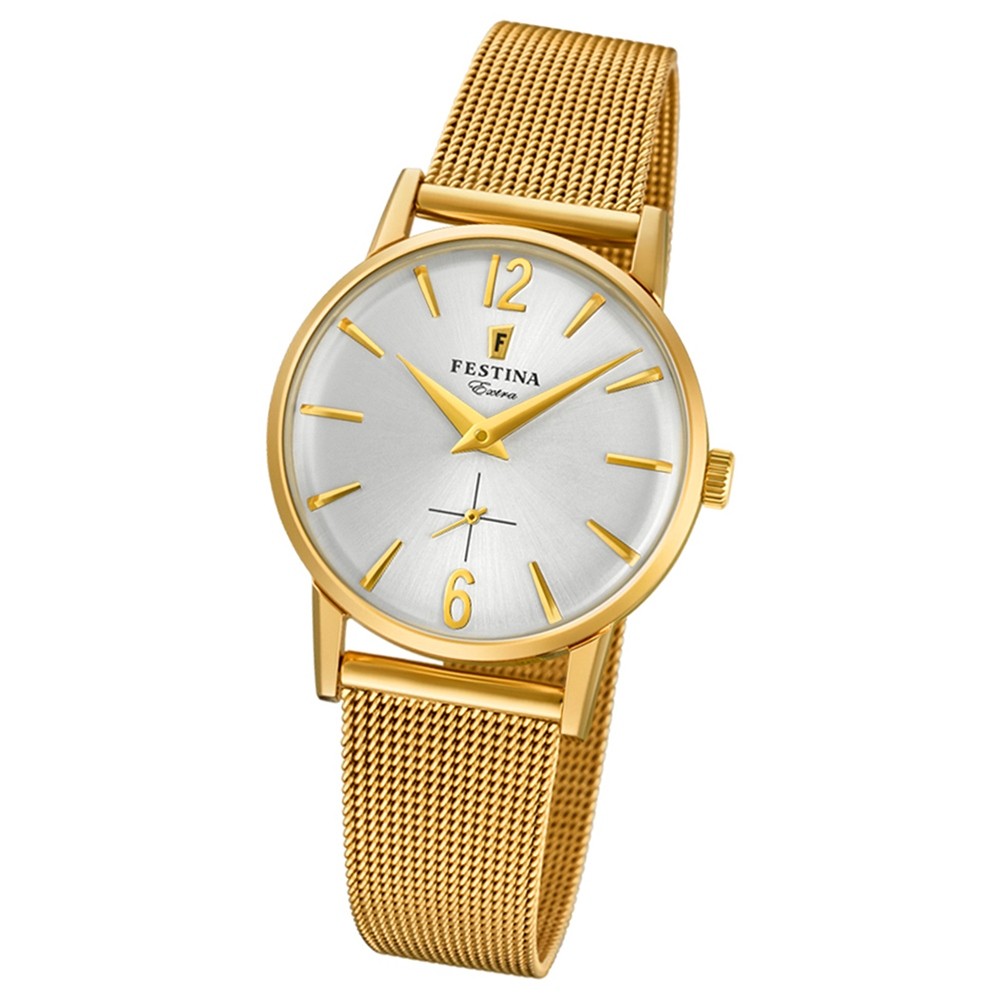 FESTINA Damen-Uhr Extra Kollektion F20259/1 Quarz Edelstahl gold UF20259/1