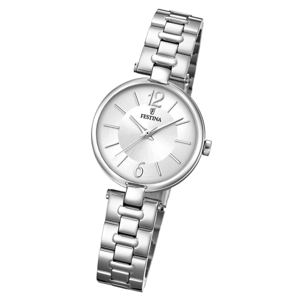 Festina Damen Armbanduhr Analog F20311/1 Quarz Edelstahl silber UF20311/1