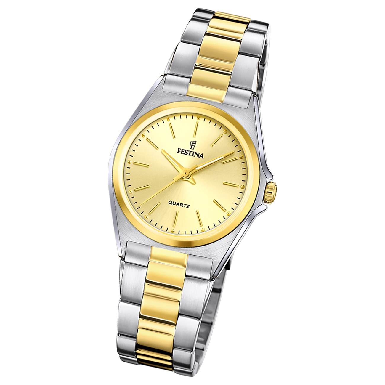 Festina Damenuhr Klassik F20556/3 Armbanduhr Edelstahl silber gold UF20556/3