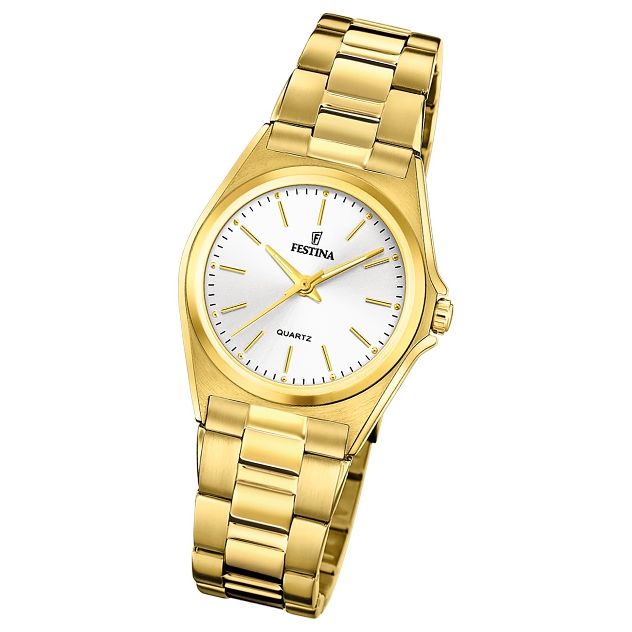 Festina Damenuhr Klassik F20557/2 Armbanduhr Edelstahl gold UF20557/2