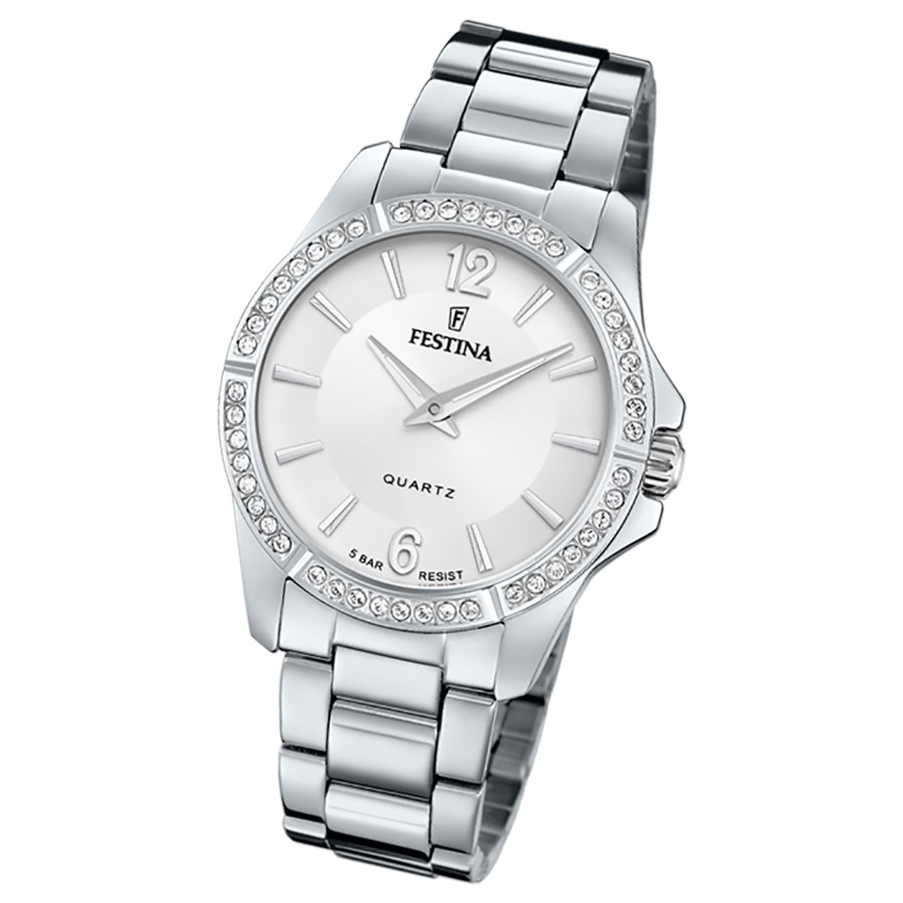 Festina Damenuhr Edelstahl silber Festina Mademoiselle Armbanduhr UF20593/1