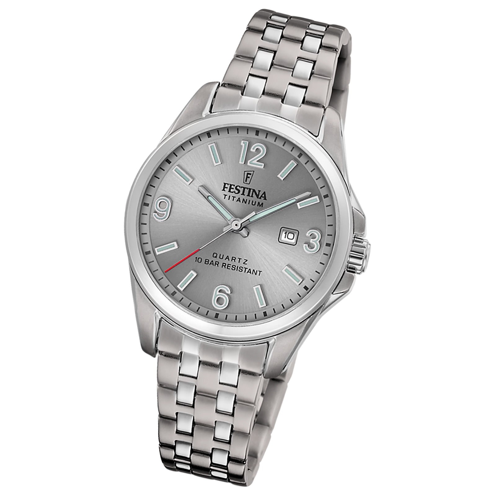 Festina Damenuhr Titanium Armbanduhr Titan silber UF20697/2