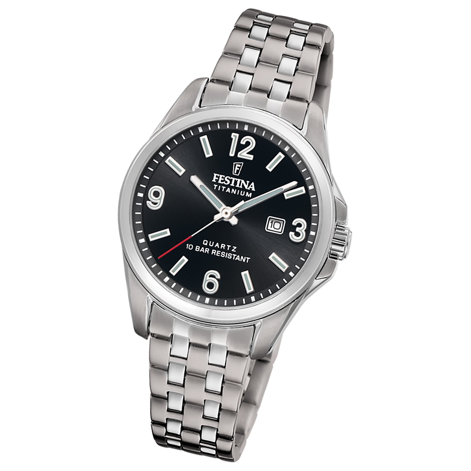 Festina Damenuhr Titanium Armbanduhr Titan silber UF20697/3