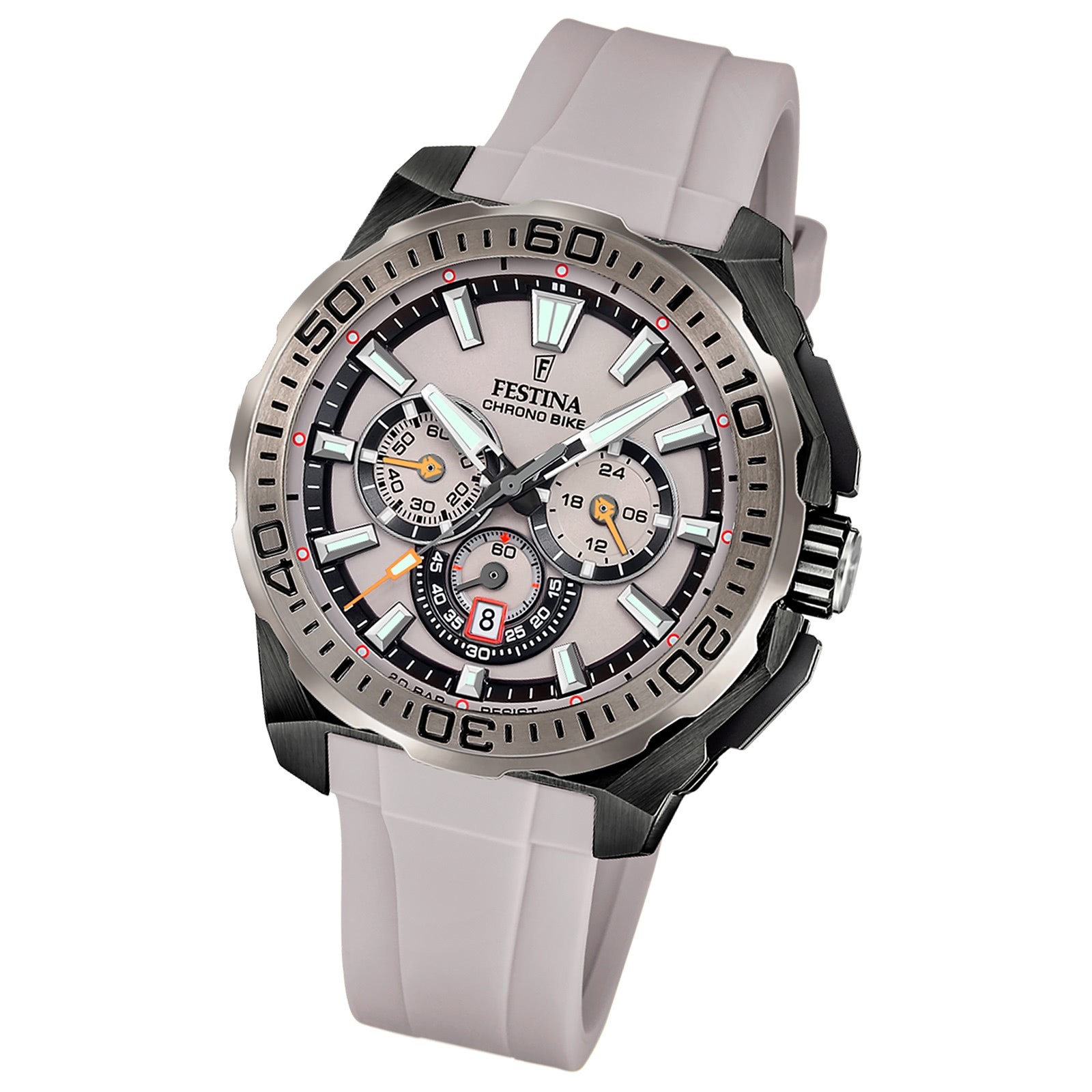 Festina Herrenuhr Chrono Bike Armbanduhr Kautschuk grau UF20726/1