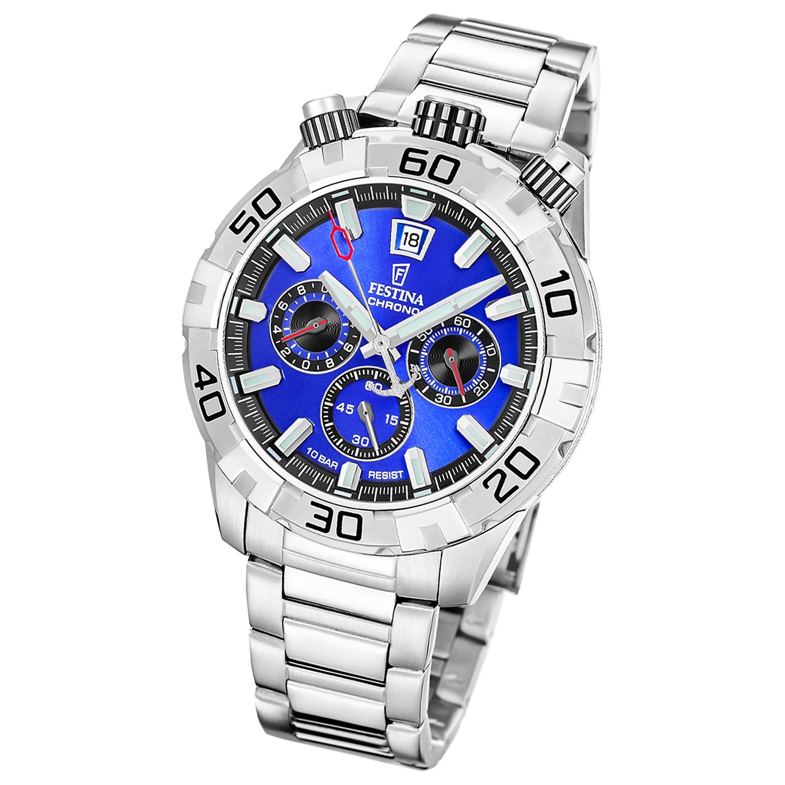 Festina Herrenuhr The Originals Armbanduhr Edelstahl silber UF20743/3