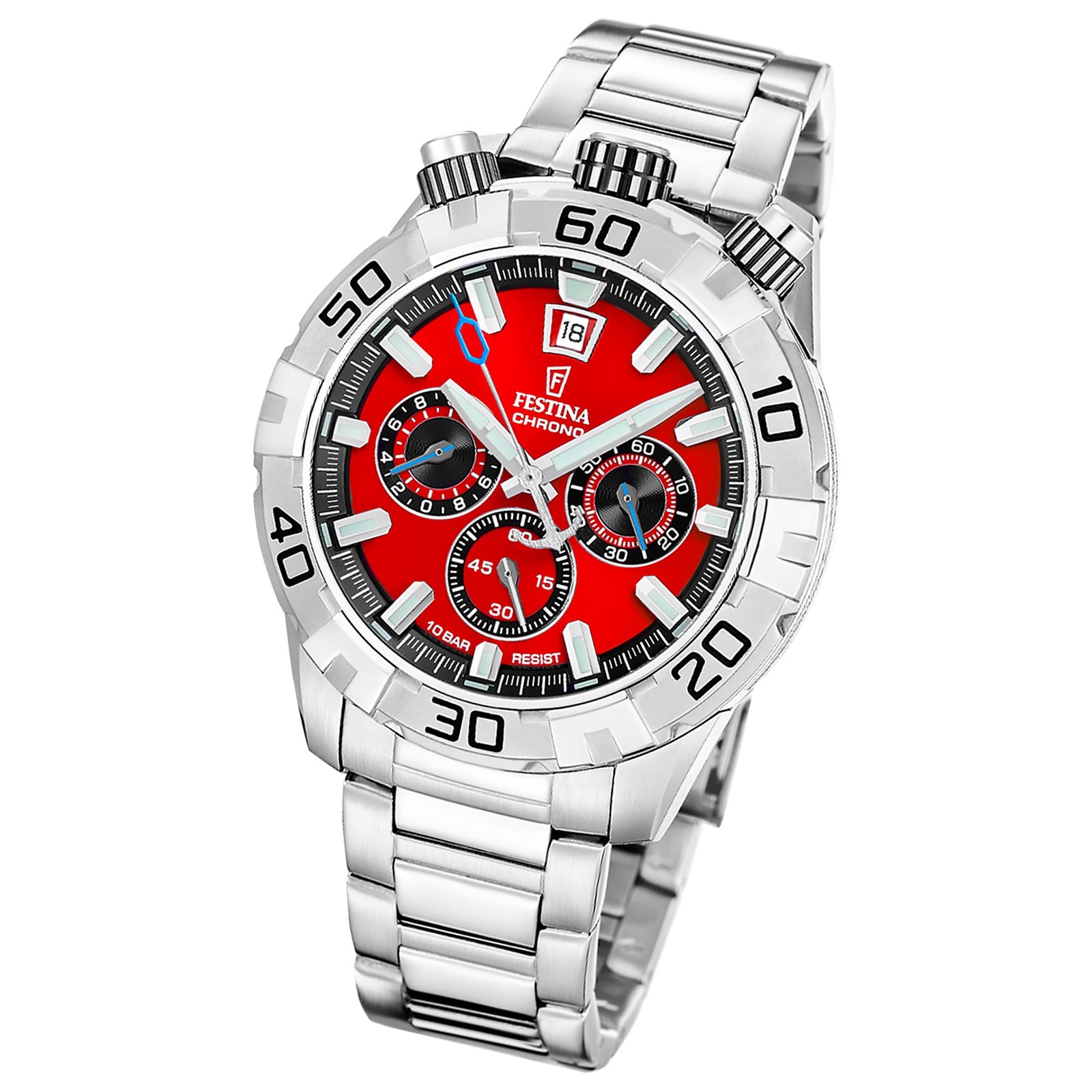 Festina Herrenuhr The Originals Armbanduhr Edelstahl silber UF20743/5