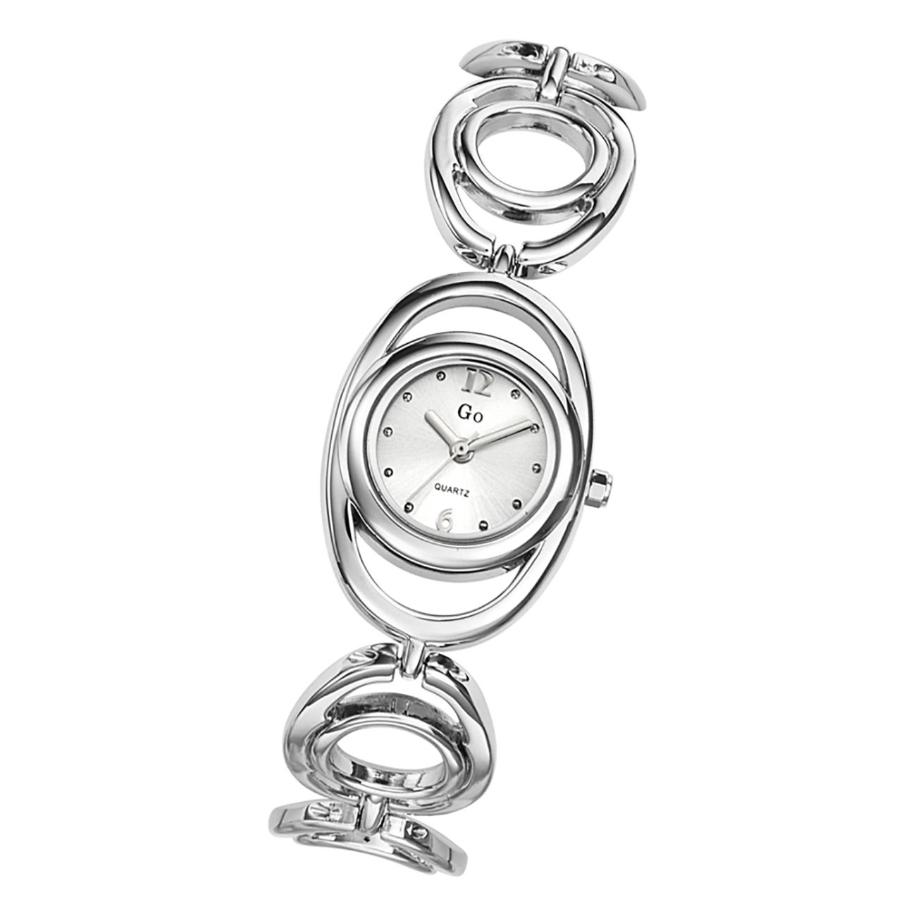 Girl Only Damen Armbanduhr GO 693694 Analog Quarz Uhr Edelstahl silber UGO693694