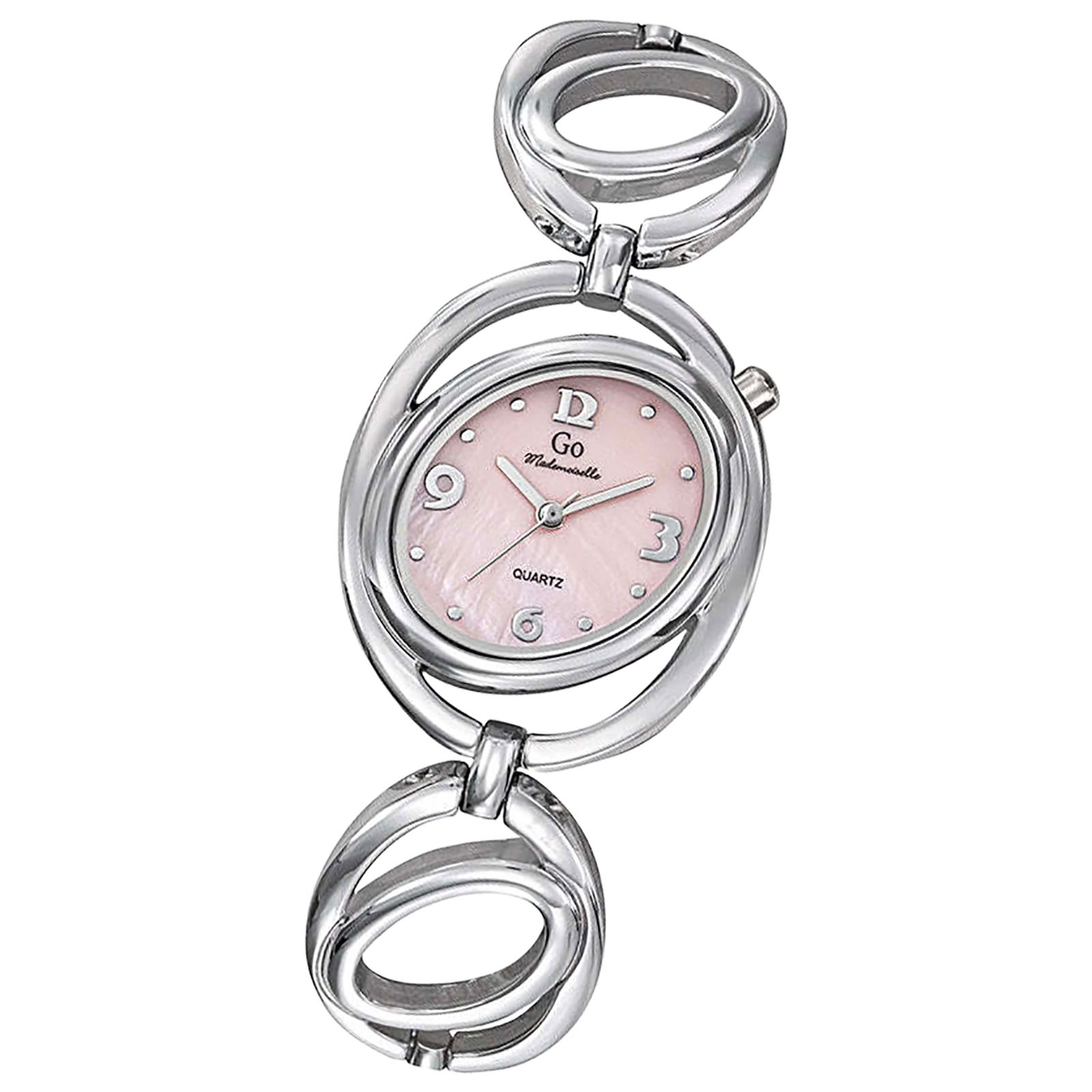 Girl Only GO Damen Armbanduhr Mademoiselle Quarz-Uhr Metall Silber UGO694777