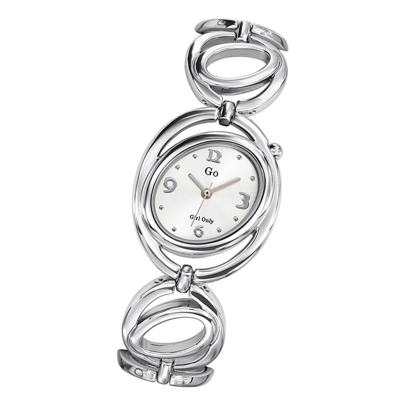 Girl Only Damen Armbanduhr GO 694820 Analog Quarz Uhr Edelstahl silber UGO694820