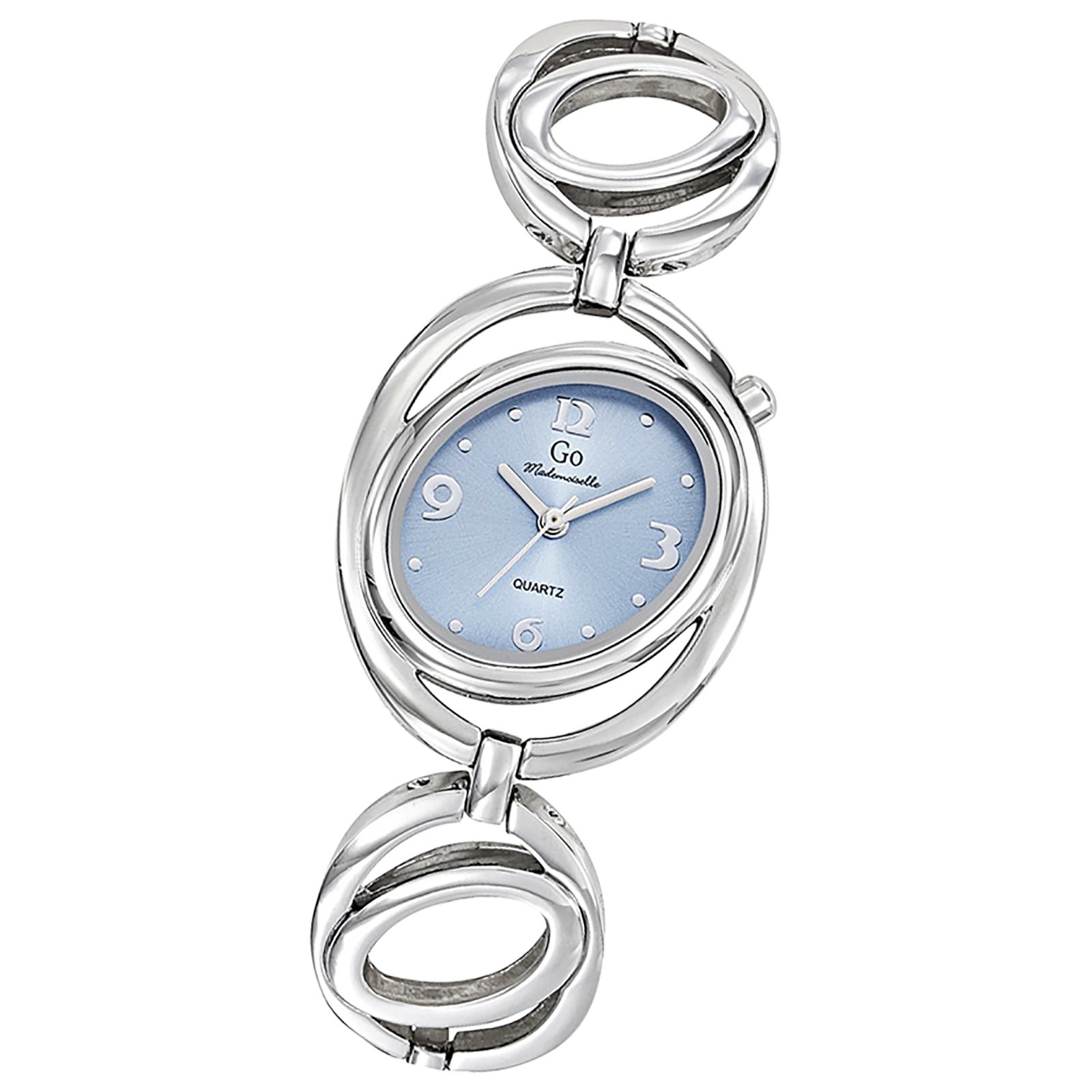 Girl Only GO Damen Armbanduhr Mademoiselle Quarz-Uhr Metall Silber UGO695032