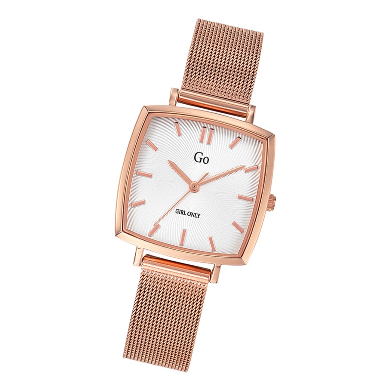 Girl Only GO Damenuhr Analog Quarzuhr mit Edelstahlarmband rosegold UGO695240