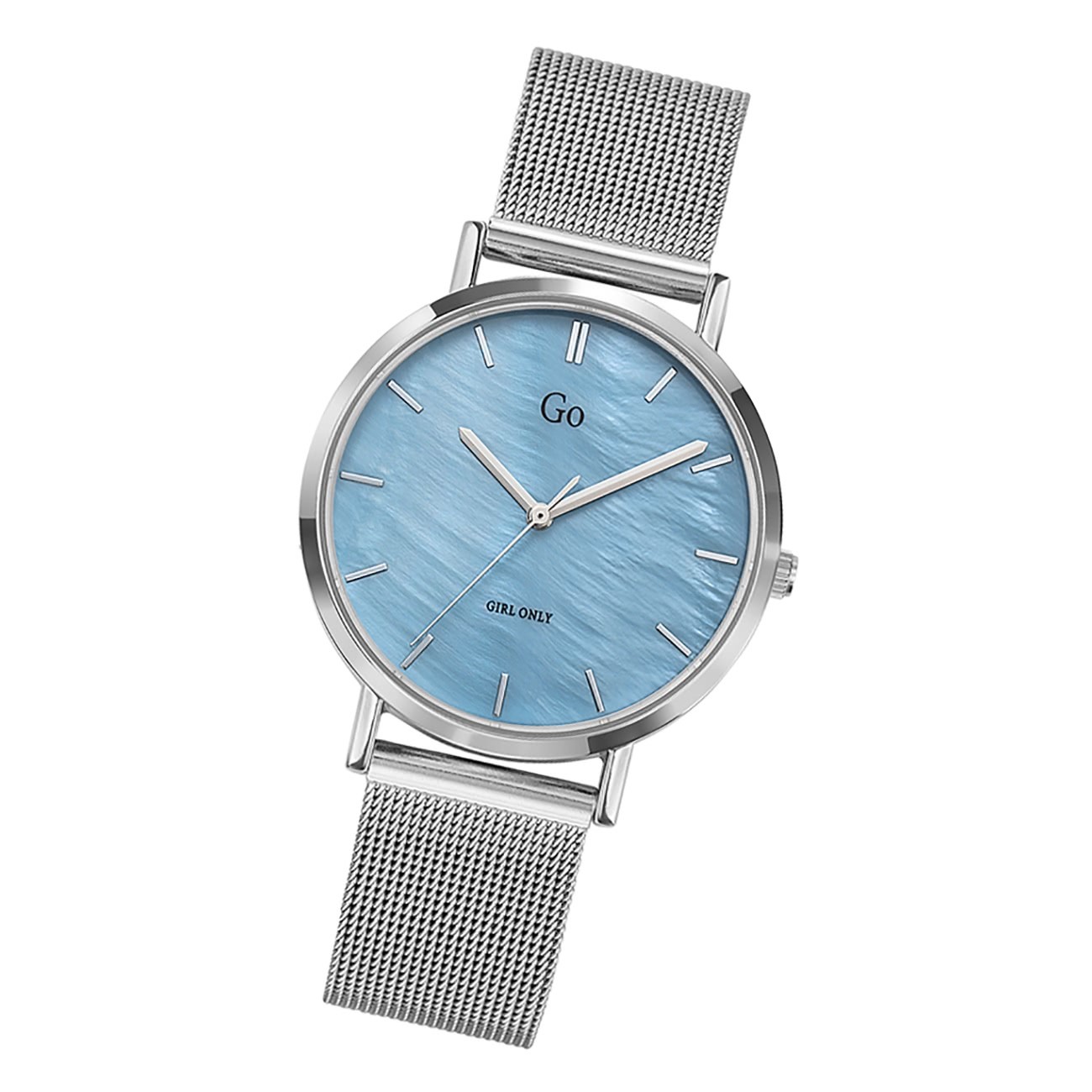 Girl Only GO Damenuhr Analog Quarzuhr mit Edelstahlarmband silber UGO695333