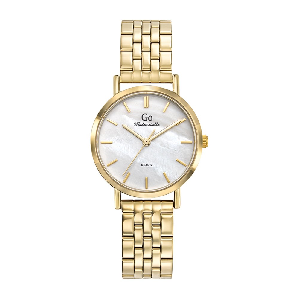 Girl Only GO Damen Armbanduhr Mademoiselle Quarz-Uhr Edelstahl gold UGO695371