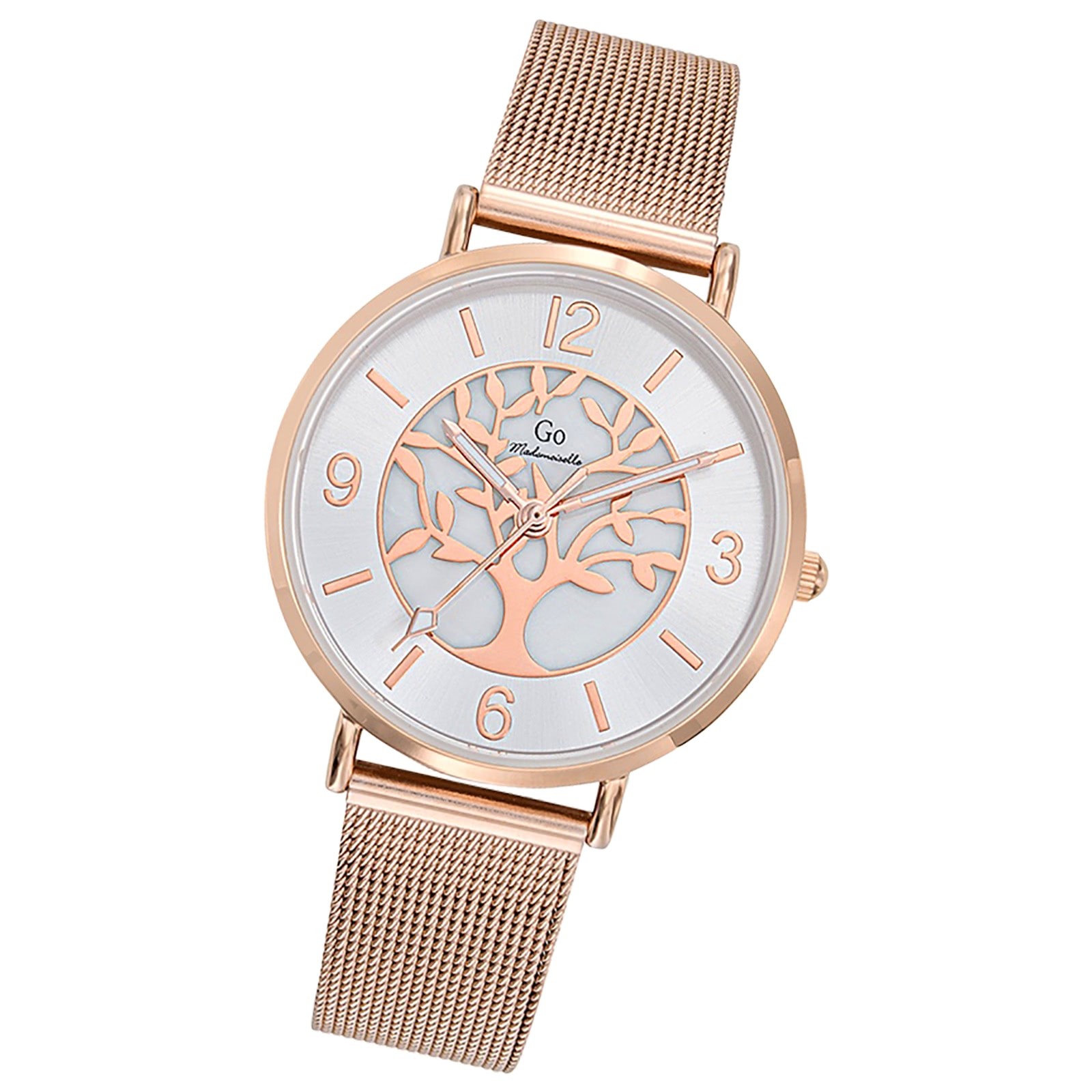 Girl Only GO Damen Armbanduhr Mademoiselle Quarzuhr Edelstahl rosegold UGO695445