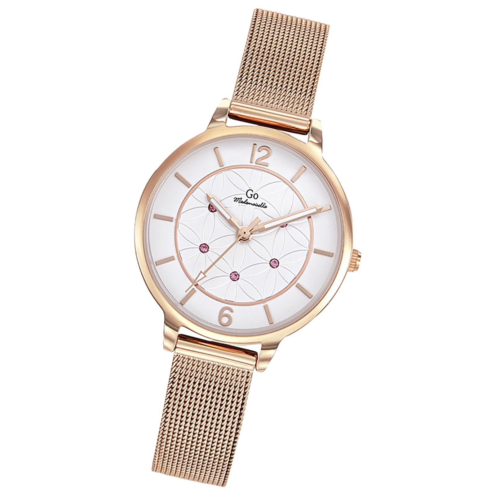 Girl Only GO Damen Armbanduhr Mademoiselle Quarzuhr Edelstahl rosegold UGO695608