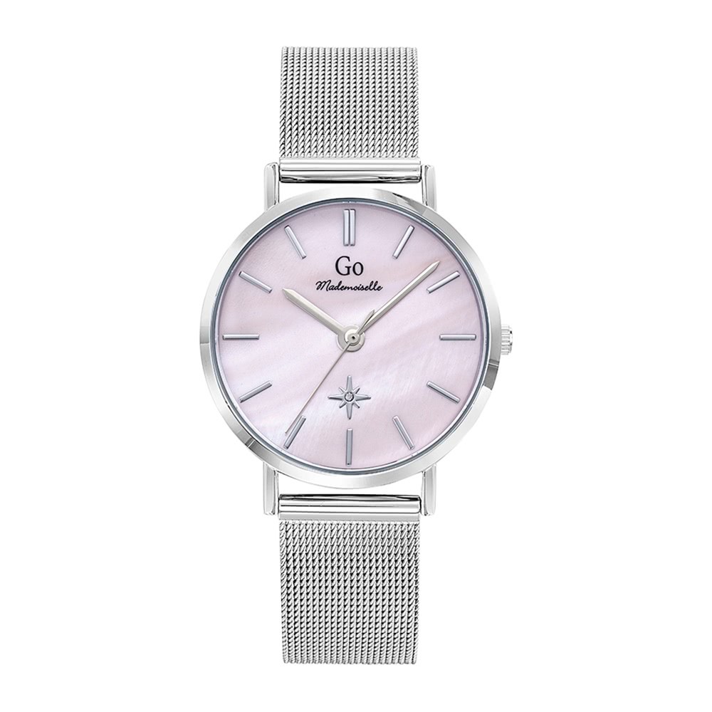 Girl Only GO Damen Armbanduhr Mademoiselle Quarz-Uhr Edelstahl silber UGO695651