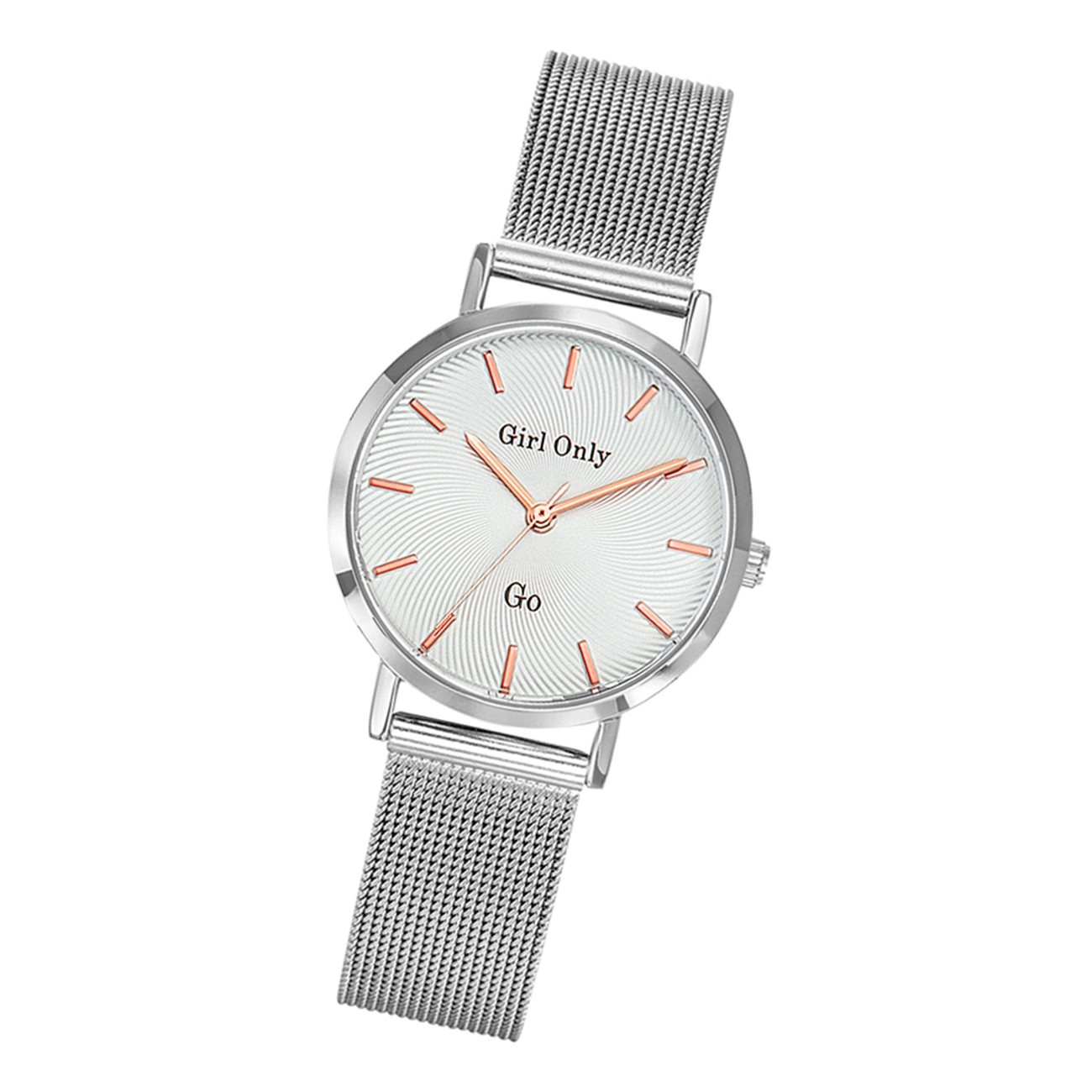 Girl Only GO Damenuhr Analog Quarzuhr mit Edelstahlarmband silber UGO695900