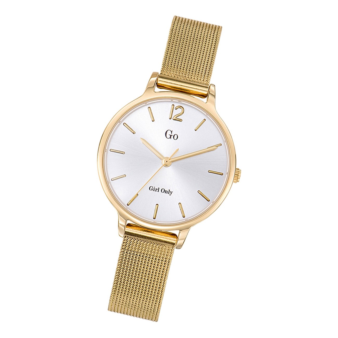 Girl Only GO Damenuhr Analog Quarzuhr mit Edelstahlarmband gold UGO695934